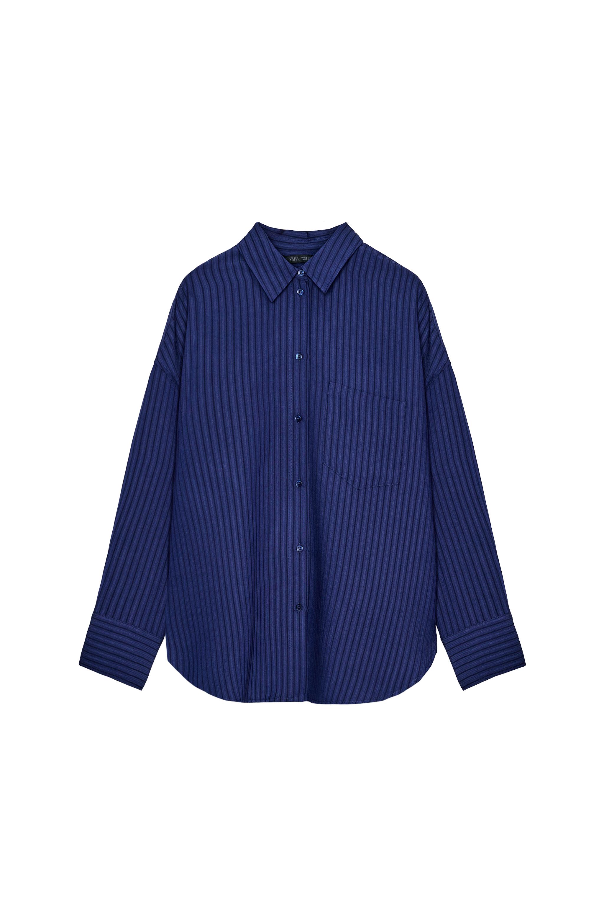 ZW COLLECTION JACQUARD STRIPED SHIRT